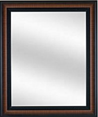 black and wood frame