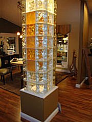 glass block column