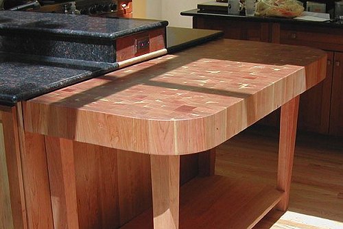 end grain butcherblock countertops