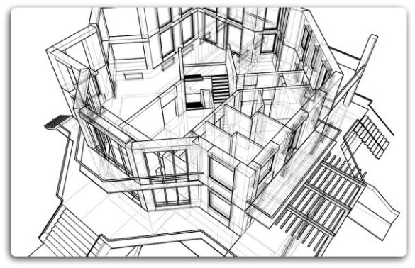 see through house rendering