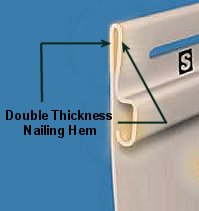 vinyl siding nailing flange