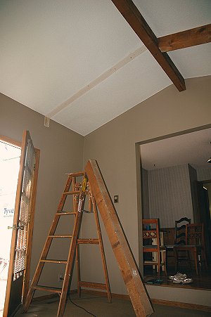 reclaimed wood beams