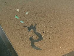 concrete countertop inlays