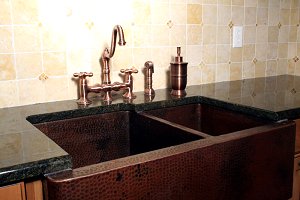 copper kitchen sink